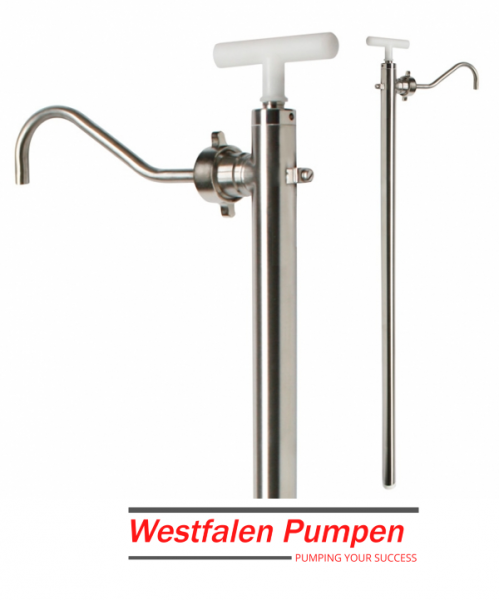 JP-05 Edelstahl-Handpumpe mit Tauchrohrlänge 1000 mm